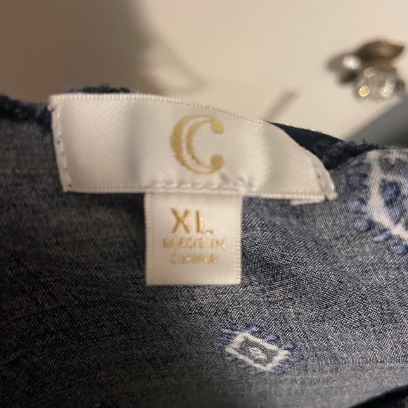 Charming Charlie Navy Blue Jumpsuit Size XL - Picture 2 of 3